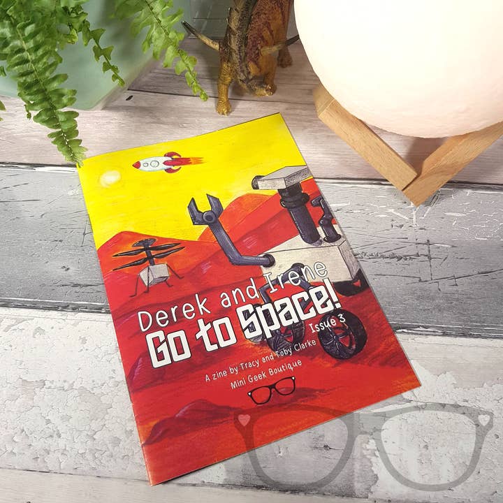 Issue 3 Zine: Derek and Irene go to space! for wholesale by Mini Geek Boutique