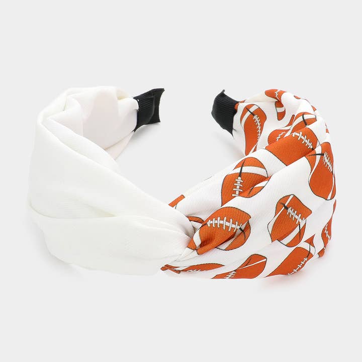 Sensibling Corp. - Wholesale Fashion Headband - Women's - Game Day Football Patterned Twisted Headband1