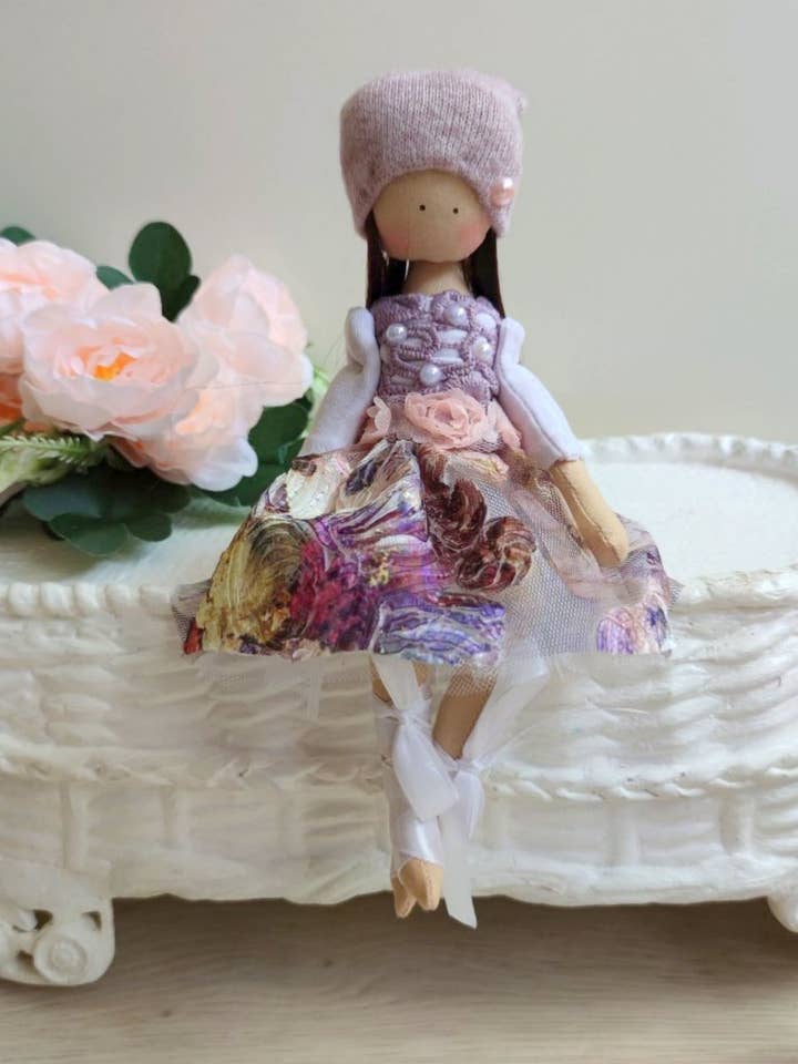 Ballerinapop, prinsessenpop, handgemaakte stoffen pop voor wholesale door ChernikovaNataliya