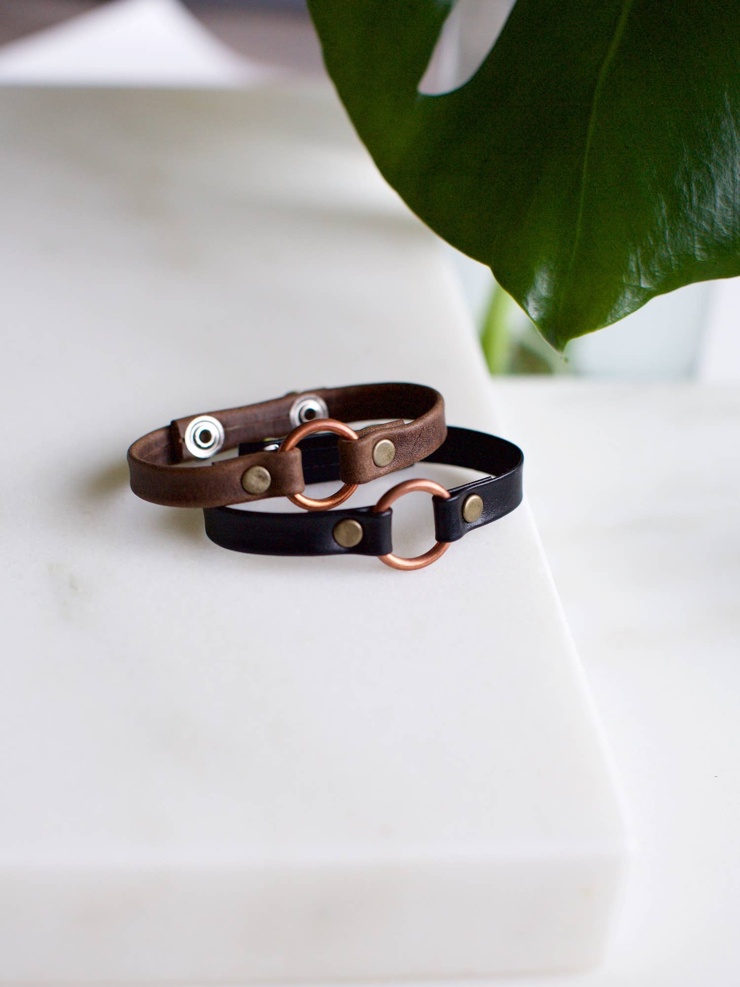 Lucia's Imports - Venta al por mayor Brazalete - Pulsera de cuero con brida de cobre14