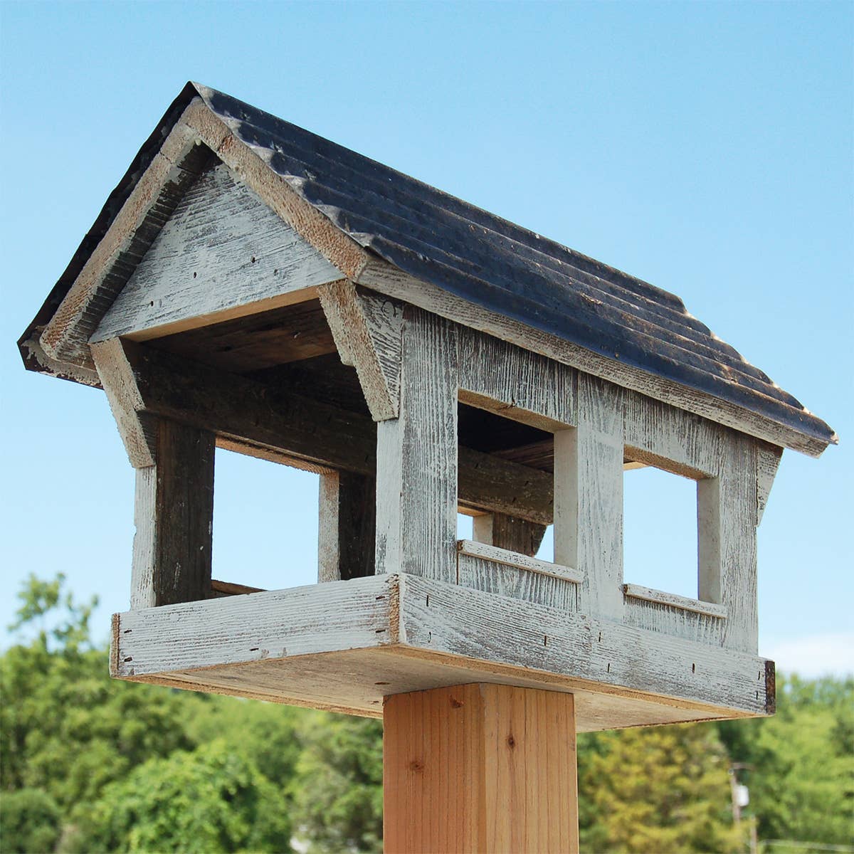 BestNest Inc - Wholesale Bird Feeder - Amish Made Covered Bridge Bird Feeder0