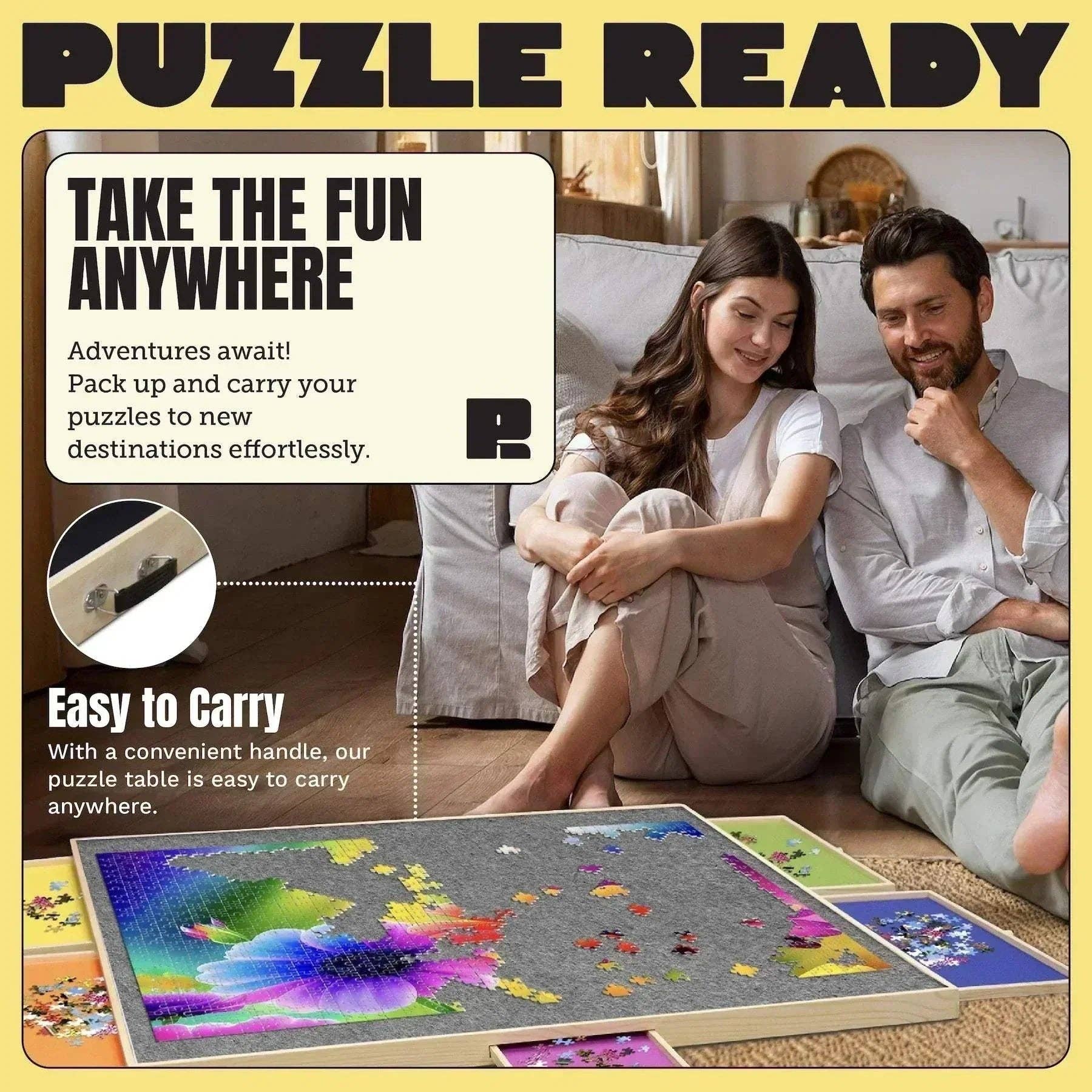 Puzzle Ready - Wholesale Puzzle - Adult - Puzzle Board – Portable Board for Puzzles, Lego Building & Gift Giving15