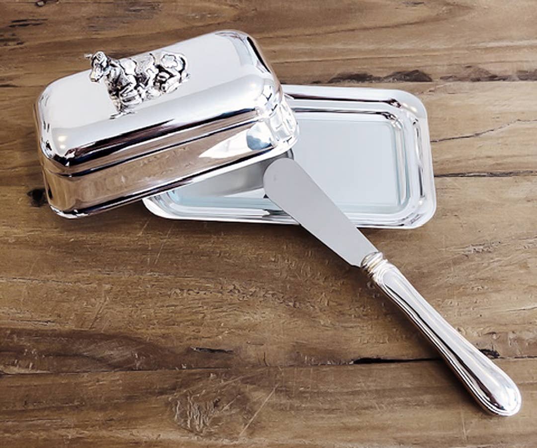 EDZARD – wholesale Butter dish – Butter serving set COW L 18 cm2