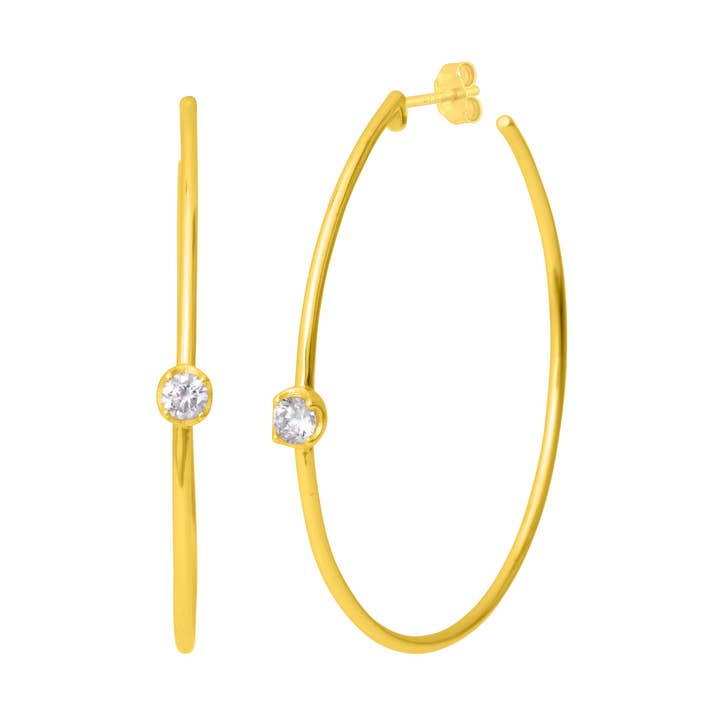 CRÉOLES SABINE STATEMENT DORÉES pour la vente par fyb jewelry