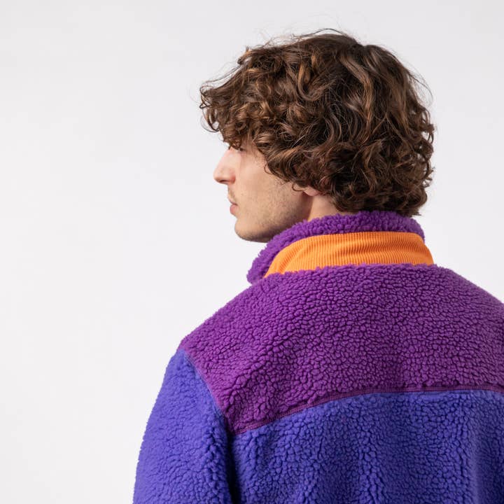 BILLYBELT - Wholesale Jacket - Unisex - Bubblegum Mixed Sherpa Zipped3