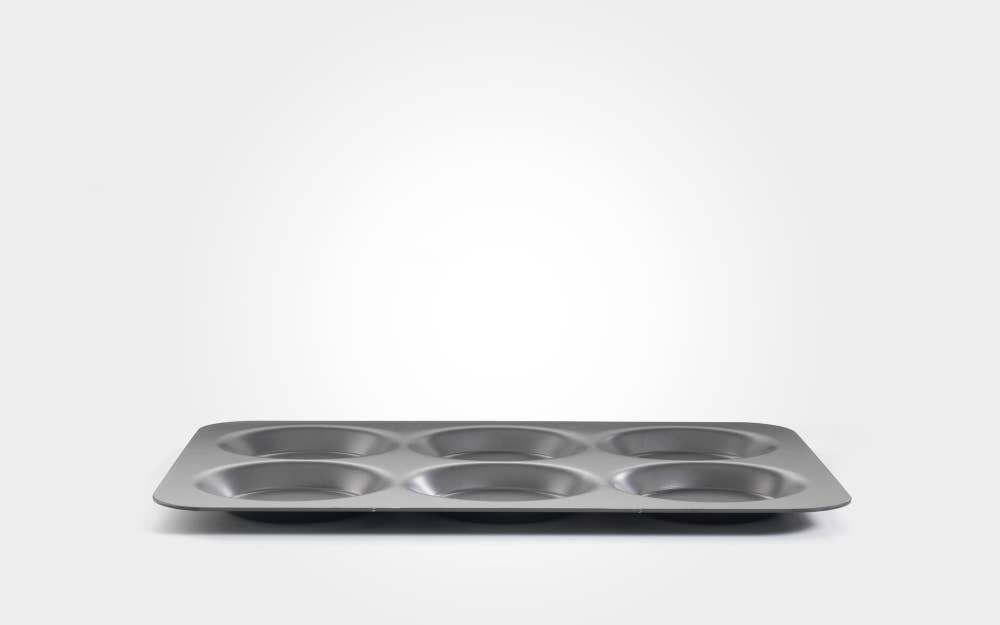 samuel groves – wholesale Baking dish – Mermaid Hard Anodised 6 Hole Yorkhire Pudding Tray0