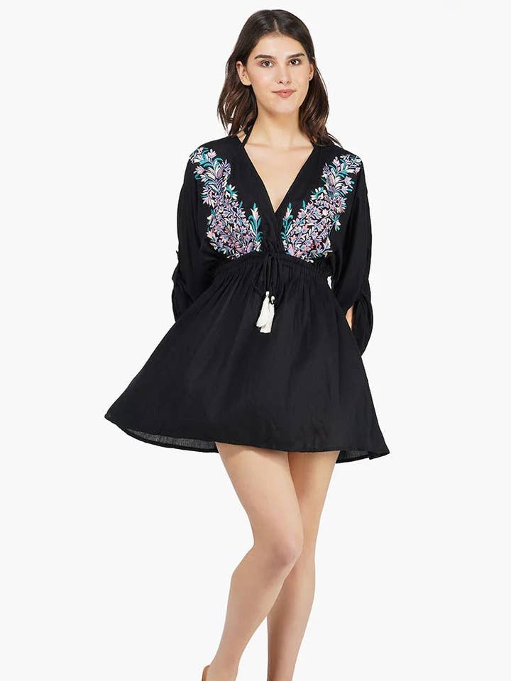 Conjunto de 6 Vestidos Mini de Praia Lilás (S,M,L) por atacado de America & Beyond