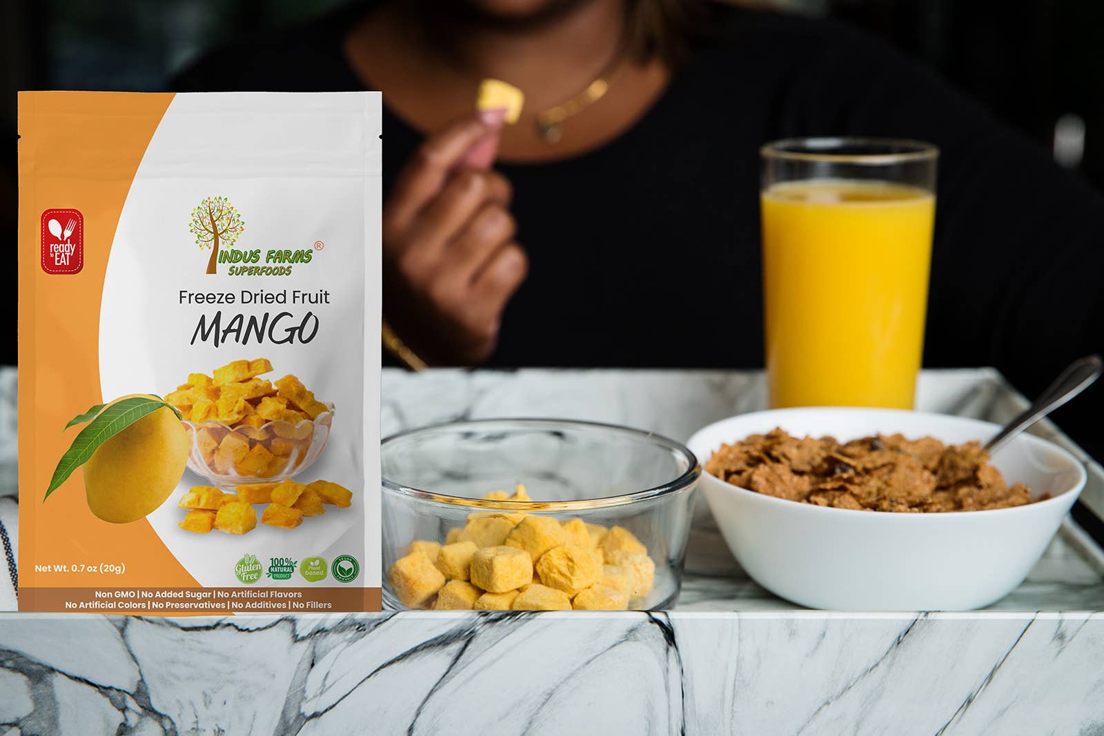 Indus Farms Superfoods - Wholesale Dried/dehydrated fruit - 100% Pure Freeze Dried Mango, GMO-Free, Paleo, Vegan6