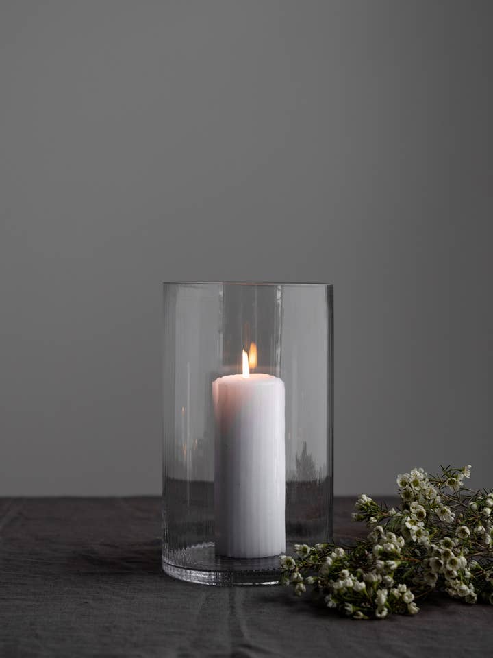 Ramsjö Large Striped Glass Vase/lantern for wholesale by STOREFACTORY