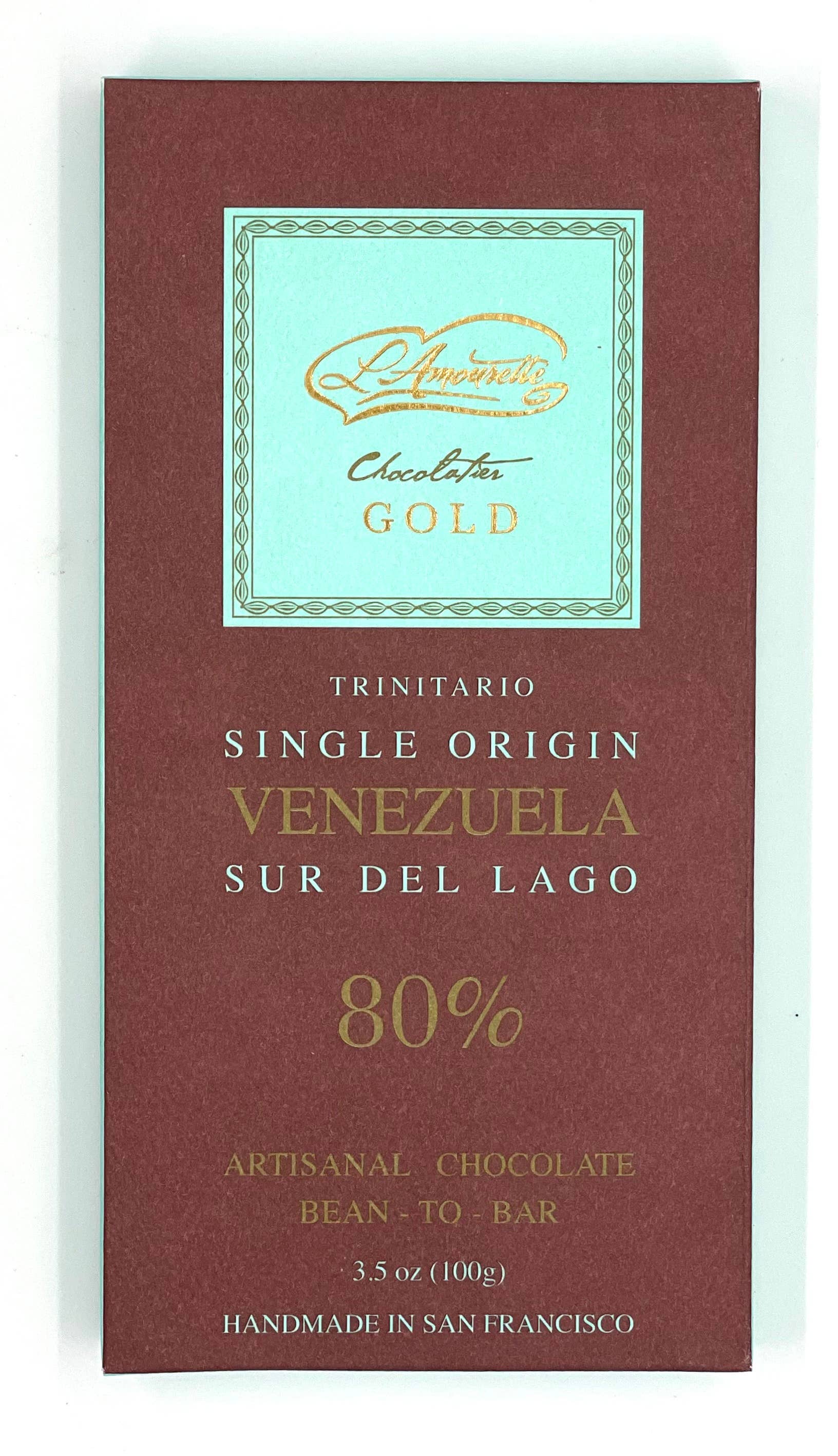 L'Amourette Chocolat - Wholesale Chocolate Bar - 80% Dark Chocolate Venezuela, Sur Del Lago (Single Origin)1