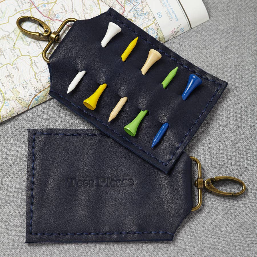 Parkin & Lewis - Wholesale Sporting Accessories - Personalised Tan Golf Tee Holder1