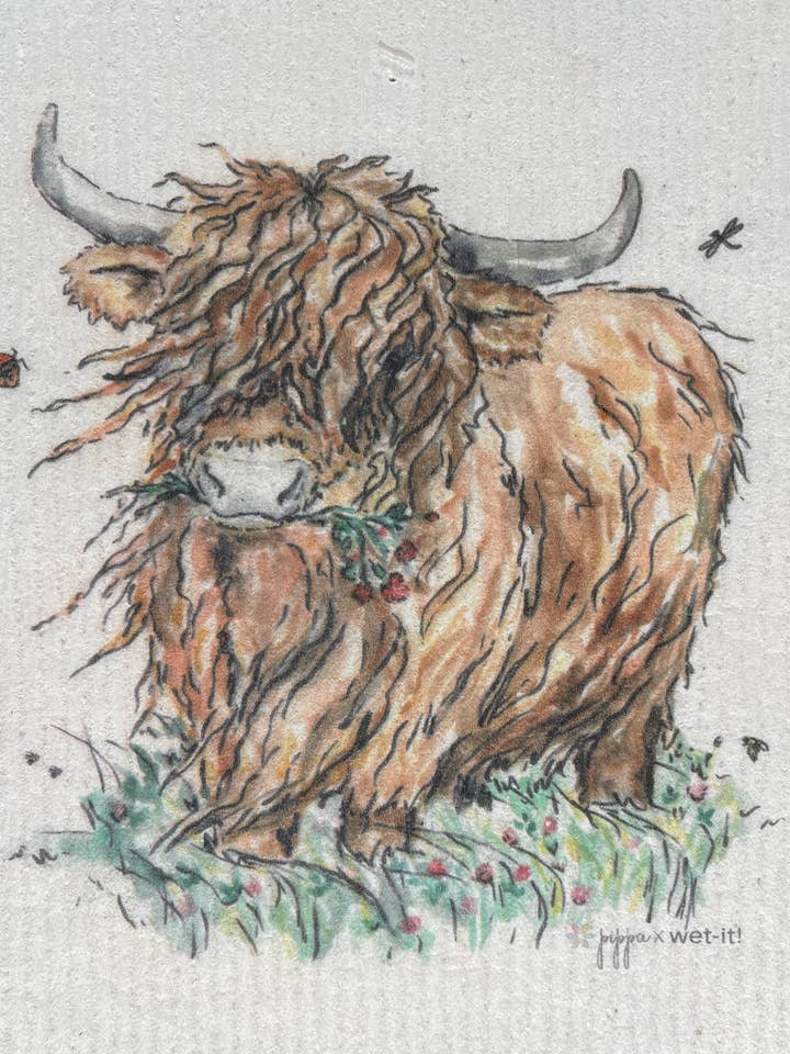 Country Cow Swedish Cloth for wholesale by Wet-it!