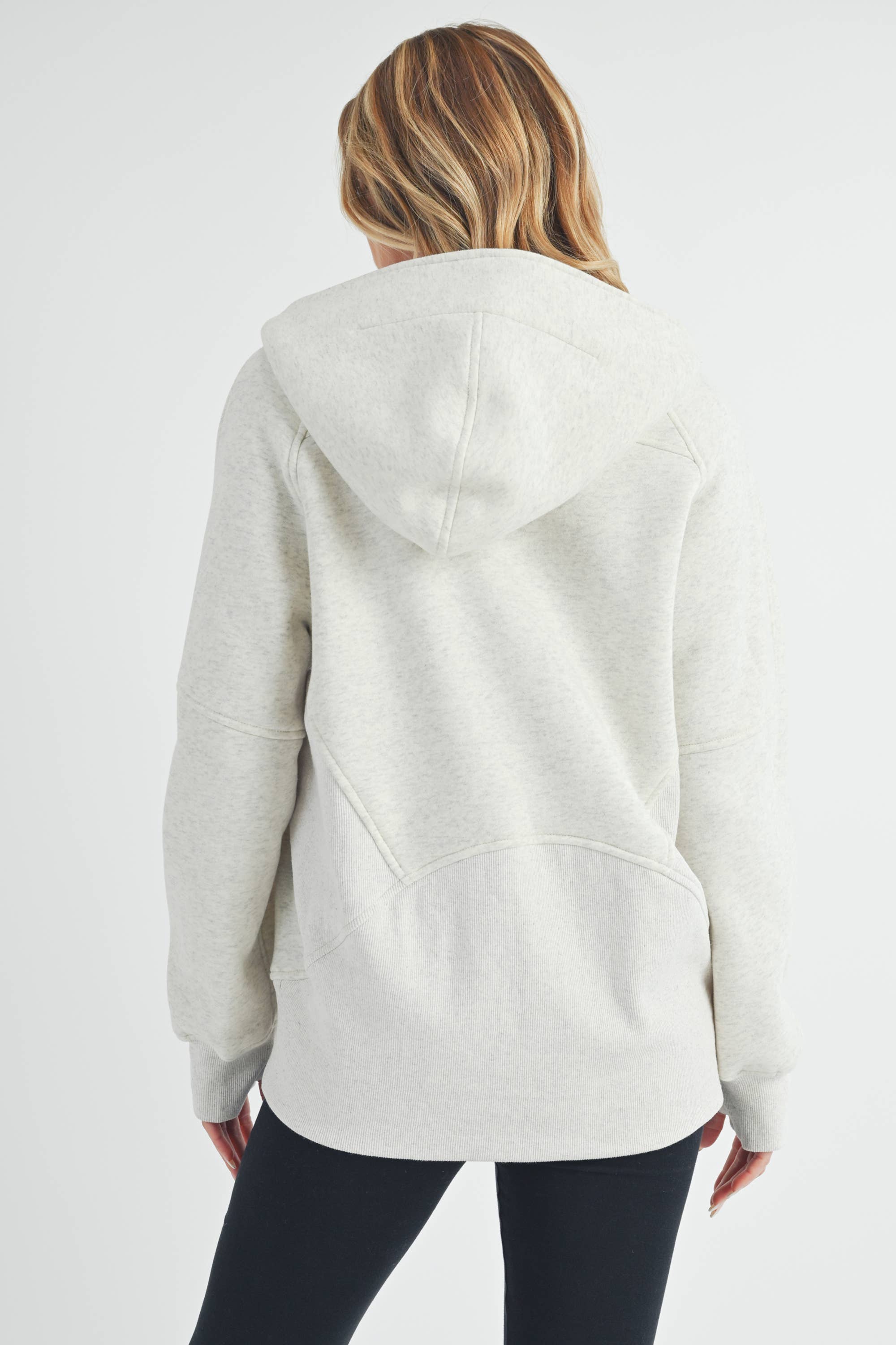 AEMI + CO - Venta al por mayor Sudadera con capucha - Mujer - Sudadera con media cremallera larga 990DK Drea27