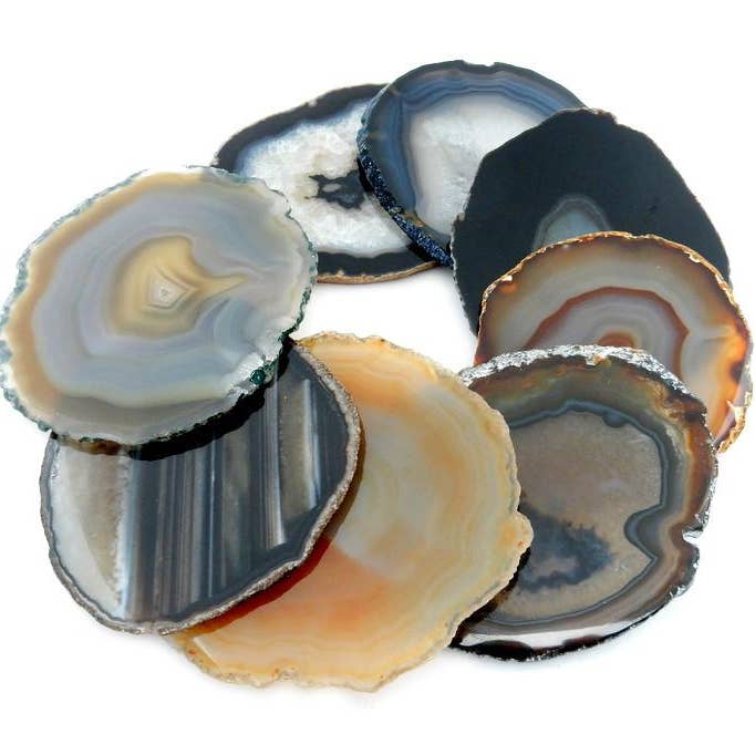 Rock Paradise - Vente Sous-verre - Lot de 4 dessous de verre en agate cristalline11