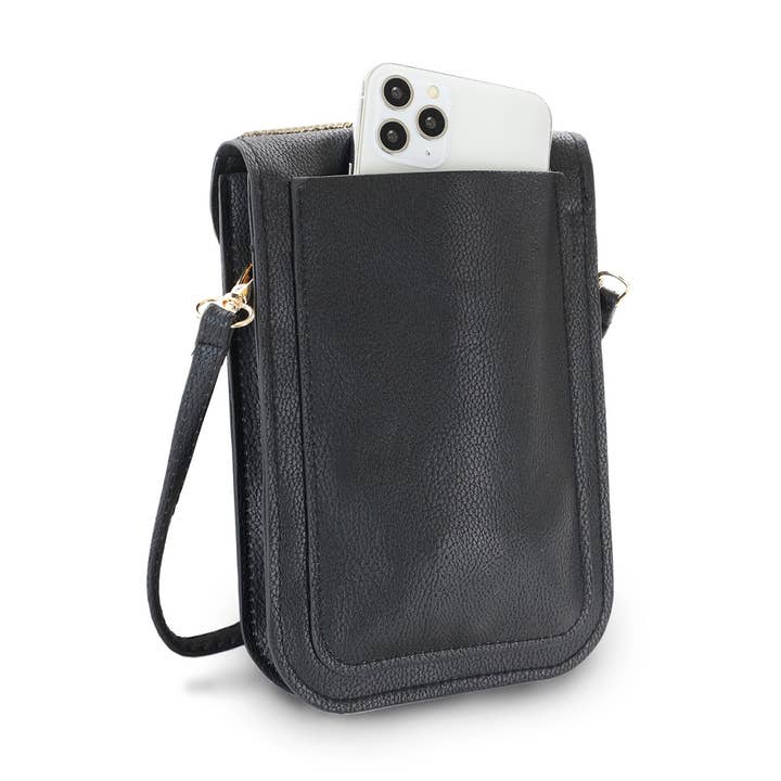 22 Tote - Vendita all'ingrosso Borsa a tracolla - Donna - Borsa a tracolla per cellulare in pelle vegana con perline21