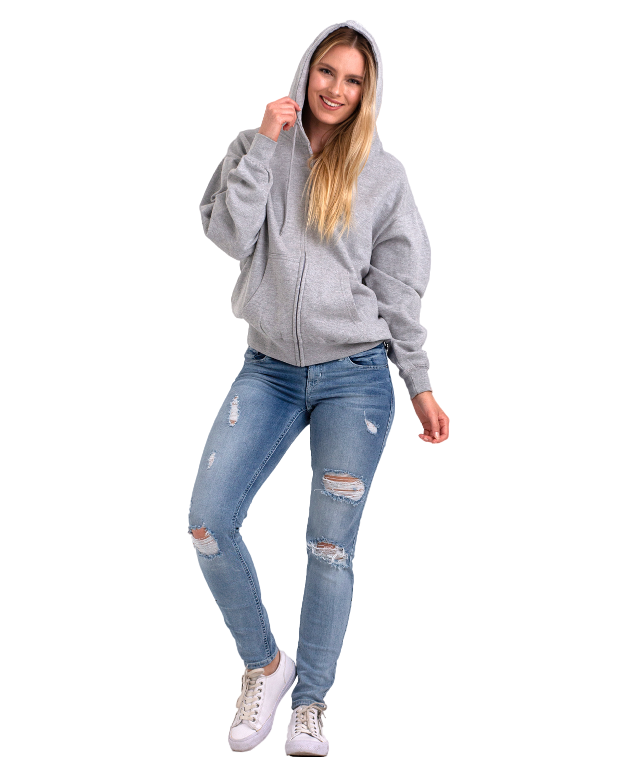 U.S. Apparel - Wholesale Hoodie - Unisex - Adult Full Zip Hood24