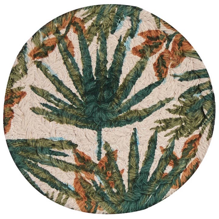 Patricia Heaton Home Palm Frond Braided Coasters Set of 4 for wholesale by Park Designs