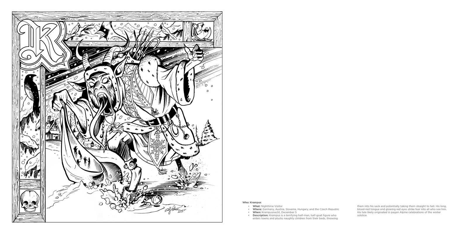 Simon & Schuster - Wholesale Coloring & Activity Book - Adult - Creepy Krampus Coloring Book by1