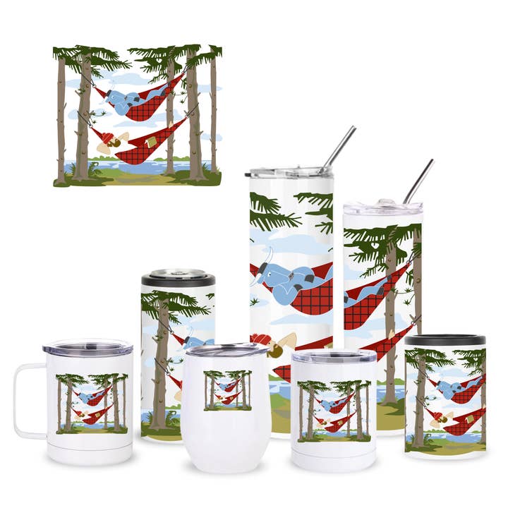 Hamac Paul Bunyan + Babe Vaisselle Isotherme pour la vente par Creative Compass