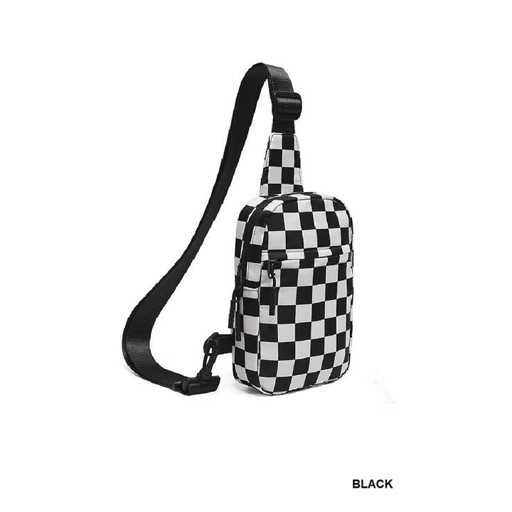 Vanilla Monkey - Wholesale Crossbody Bag - Women's - Mosaic Checkered Sling Bag1