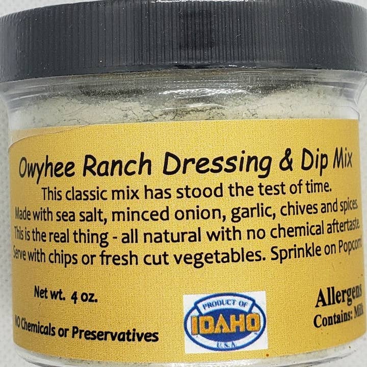 Starlight Herb & Spice - Wholesale Dip - Owyhee Ranch Dressing and Dip Mix1