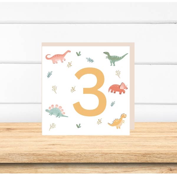 PETITE VOUS - Wholesale Birthday card - Petite Vous Greeting Card - Dinosaur Birthday 3