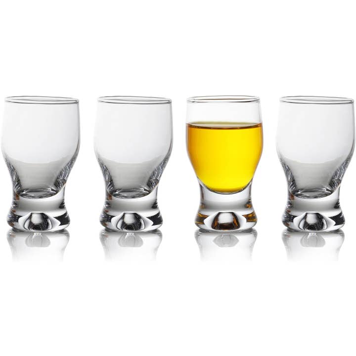 Garden Guru Lawn & Garden Tools - Wholesale Shot Glass - QUAFFER Shot Glass Set of 4 – Elegant Clear Shot Glasses1