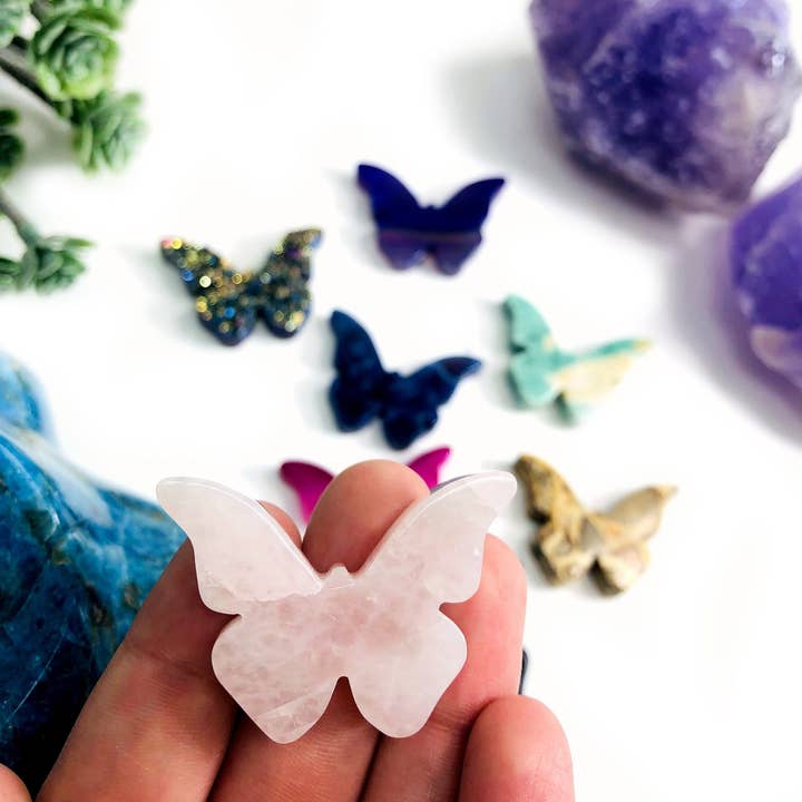 Rock Paradise - Wholesale Spiritual Stone/Crystal - Crystal Butterfly Gemstone Cabochon (RK128)(RK12)2