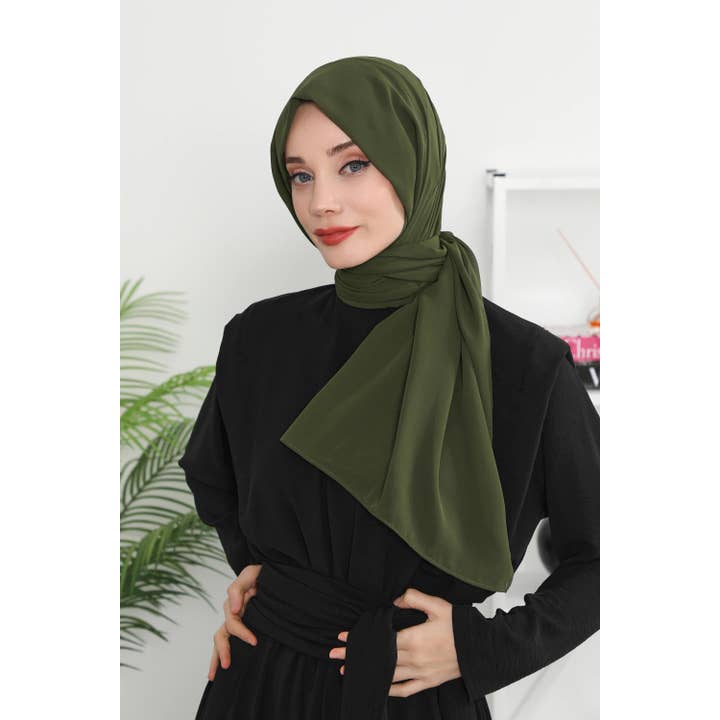 Aisha's Design - Wholesale Hijab – Women’s - Instant Chiffon Shawl Headscarf for Women with Cotton Bonnet Chiffon Turban Cap, Ready-to-Wear Soft Chiffon Shawl Instant Hijab Wrap,PS-4680