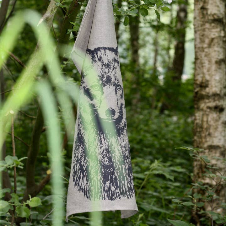 tea towel linen fox for wholesale by Frohstoff Meike Marie Buchholz