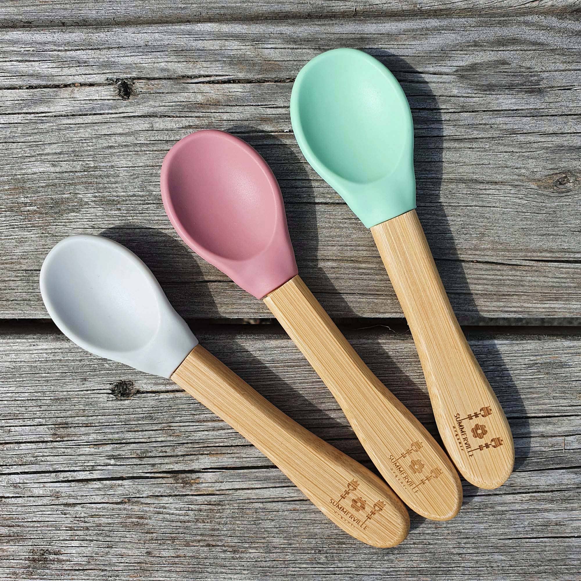 Summerville organic – wholesale Dinnerware set – Kids & Baby – Kids Bamboo Tableware Rabbit Cameo Green6