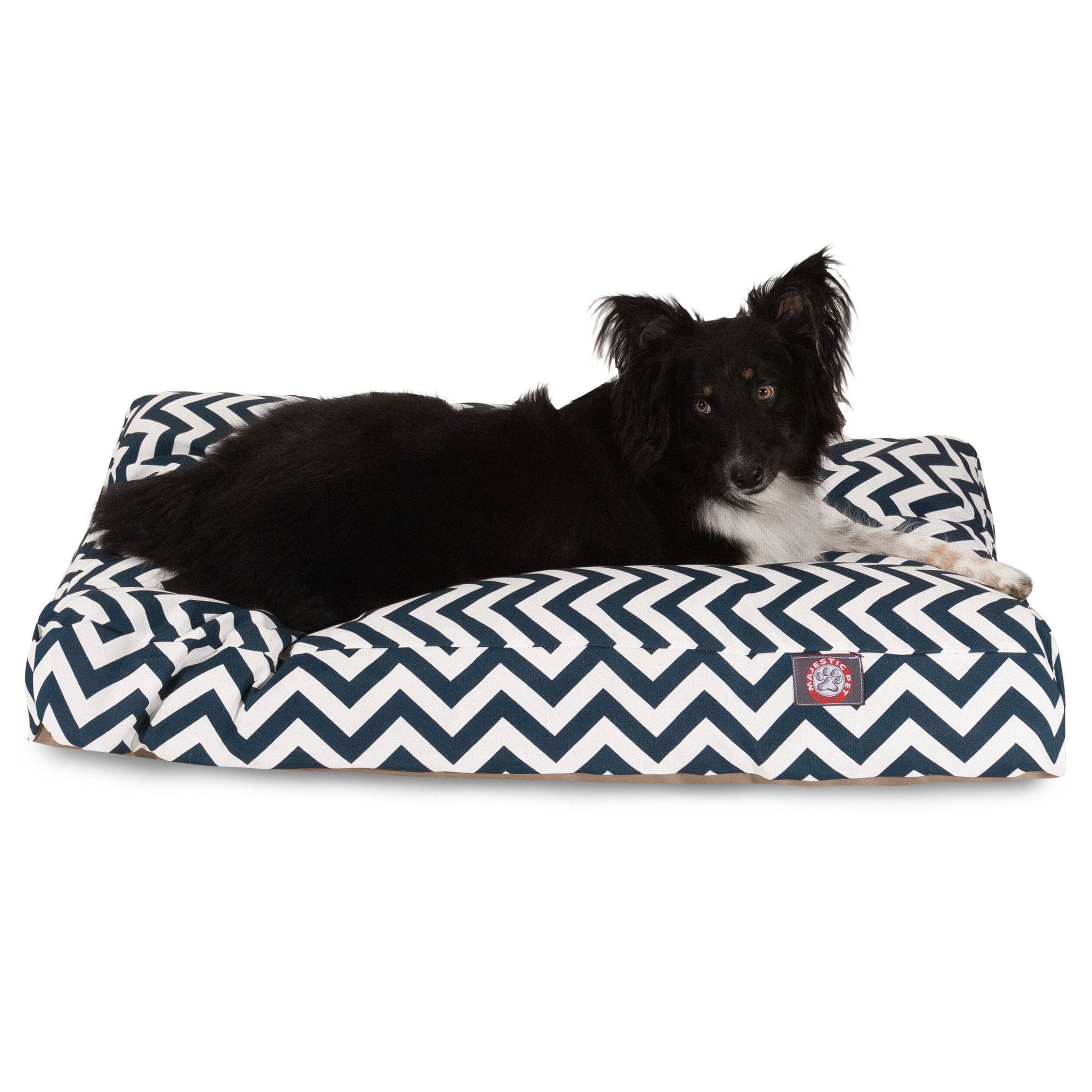 Majestic Pet Products – cama - Cão por atacado – Cama retangular para cães Chevron42