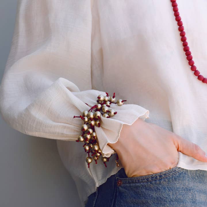 Sonata - Wholesale Beaded Bracelet - Fringe Bead Bracelet Metal Finish6