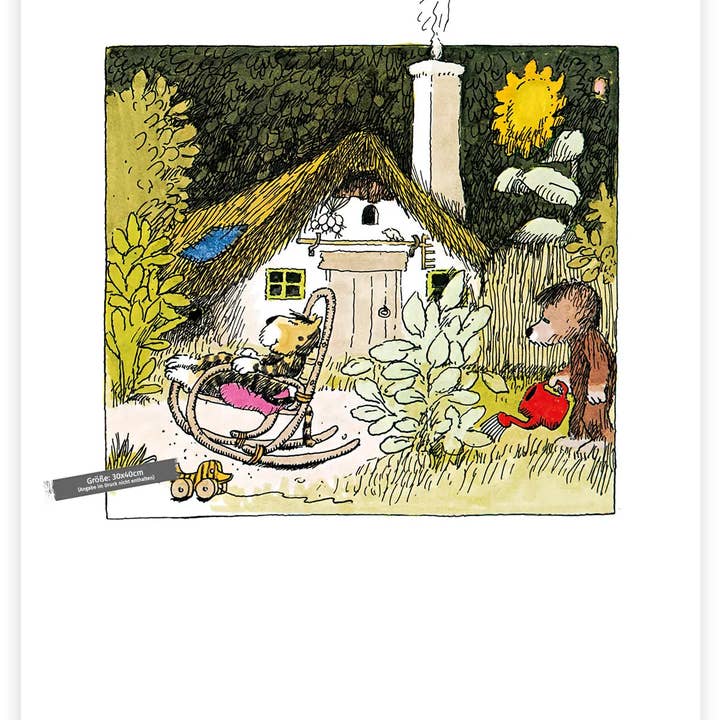 BUCHPOSTER - Wholesale Poster - Janosch – Oh, How Beautiful Panama Is – The Little House by the River