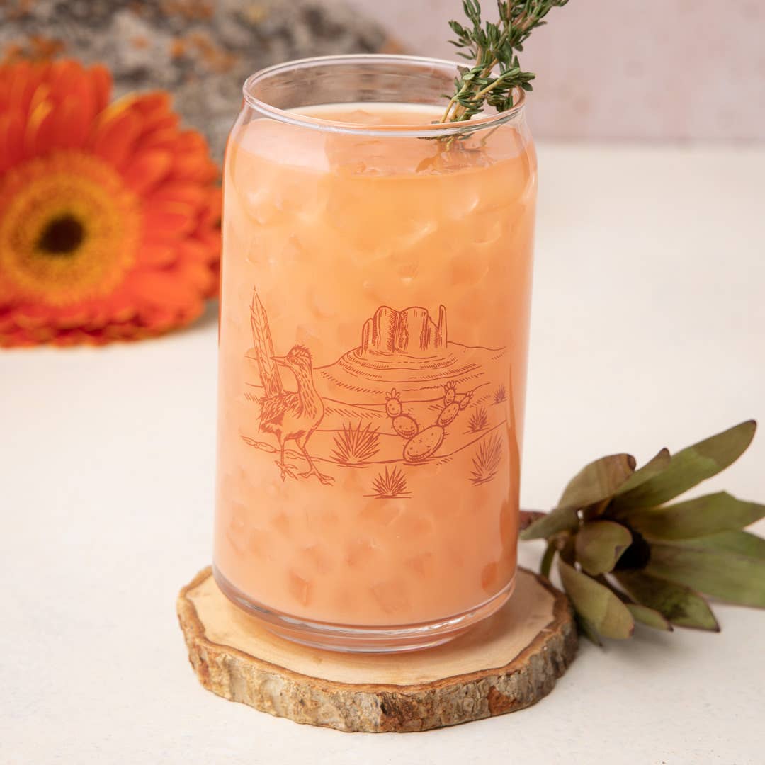 Counter Couture - Wholesale Drinking Glass/Cup - Desert Beer Can Glass – 16 oz Iced Coffee Glass Cup2