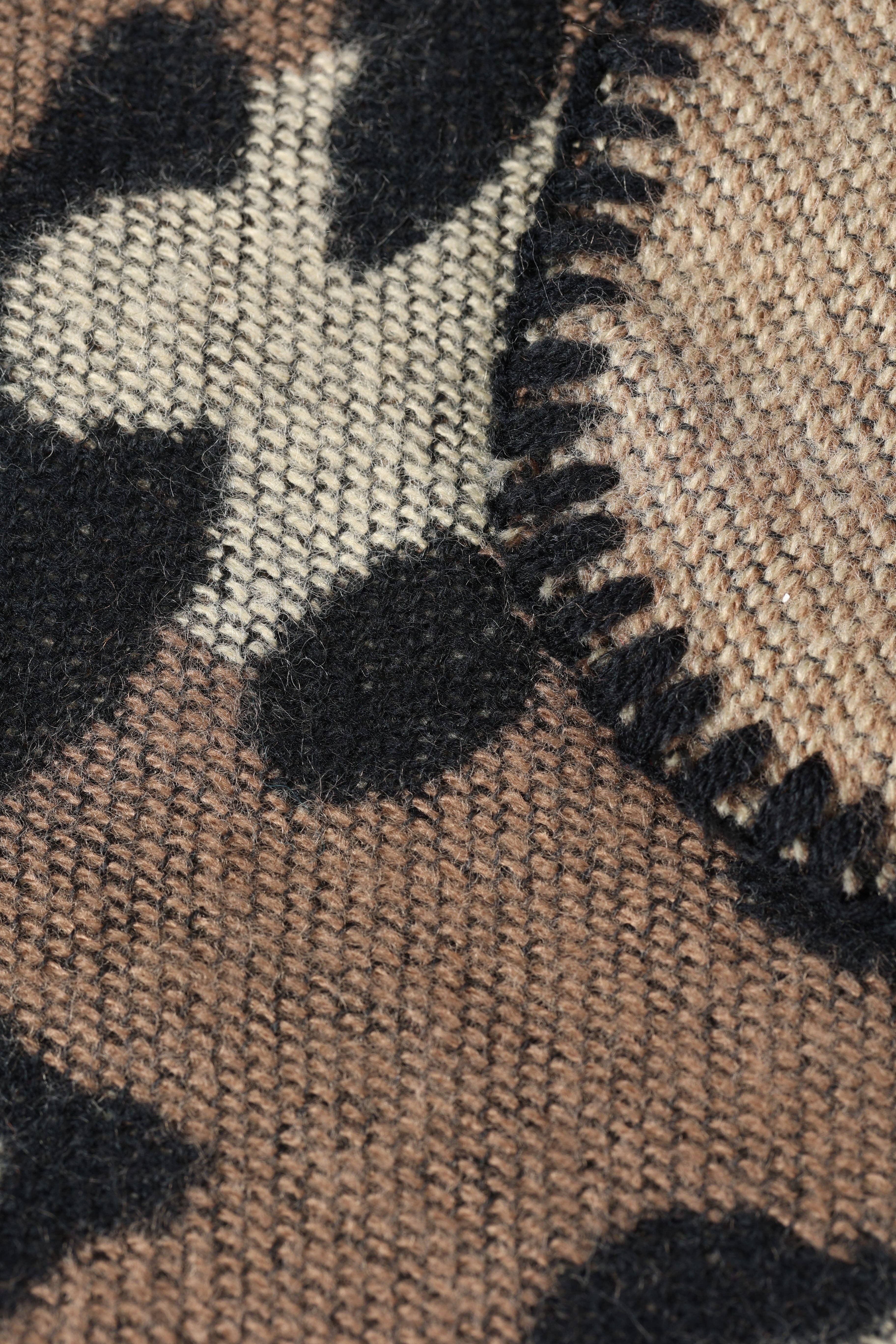 Emilie collection - Vente Poncho – femme - Poncho long et doux avec imprimé1