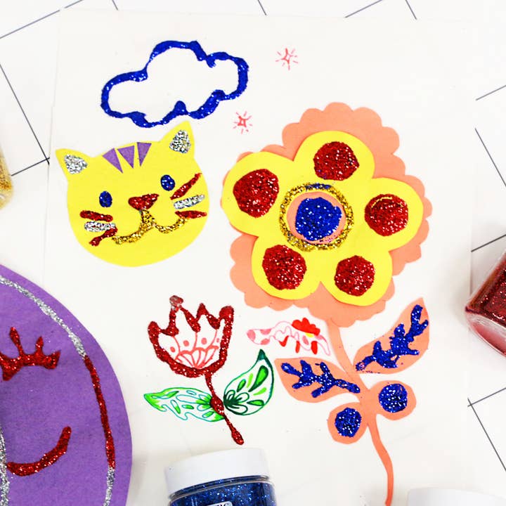 BAZIC Products - Vente Paillettes pour le corps - Shaker à paillettes 56,6 g/2 oz Couleur néon6