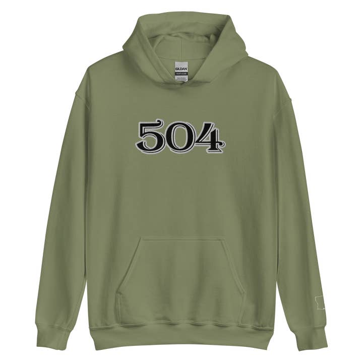 The 504 Embroidered Hoodie for wholesale by The Closet Junkies