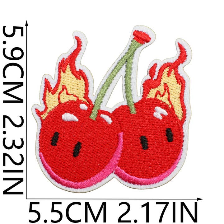 VividLux - Wholesale Patch - Cherry Series Embroidery Iron-on Patches13