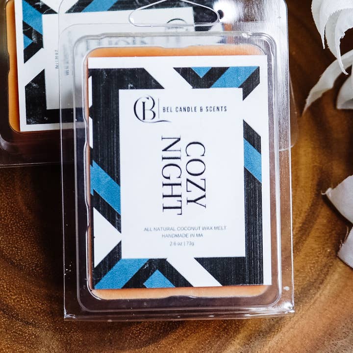 Cozy Night Coconut Wax Melt for wholesale by Bel Candle & Scents