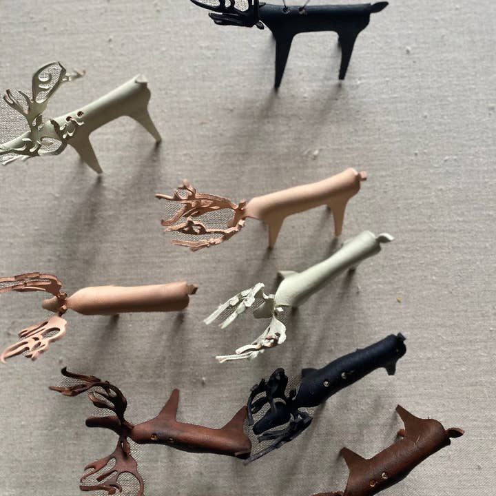 The Merchant Studio – wholesale Ornament – Leather Reindeer Ornament19