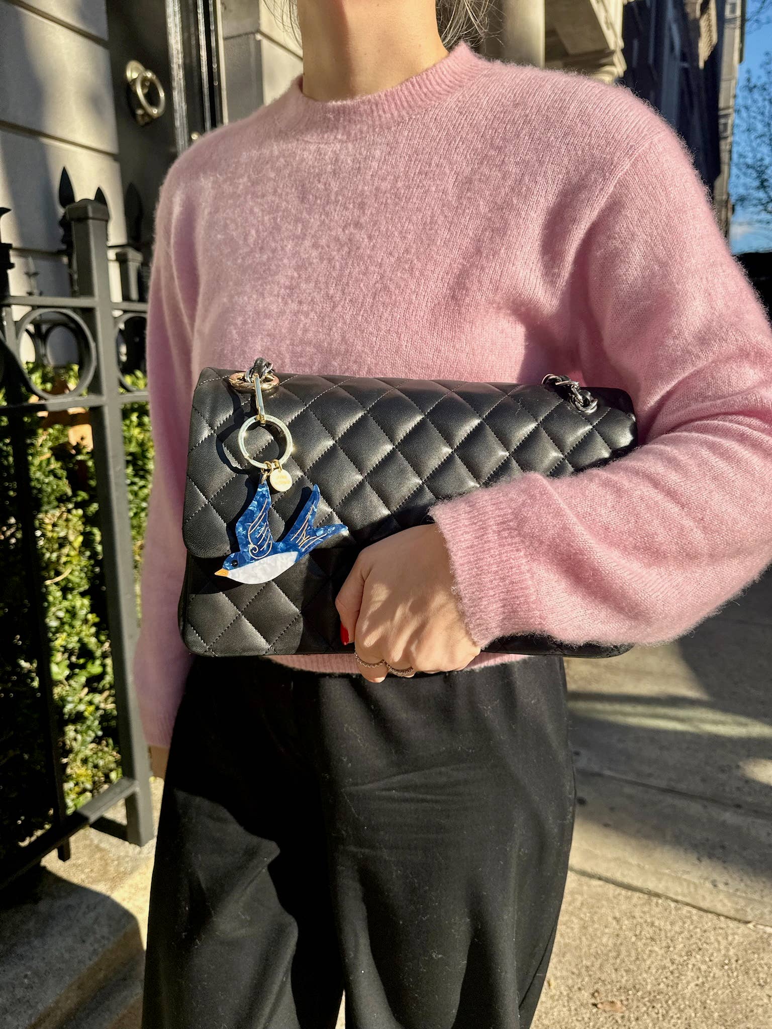 Solar Eclipse - Wholesale Keychain - Women's - Hand-painted Swallow Bird Bag Charm + Keychain3