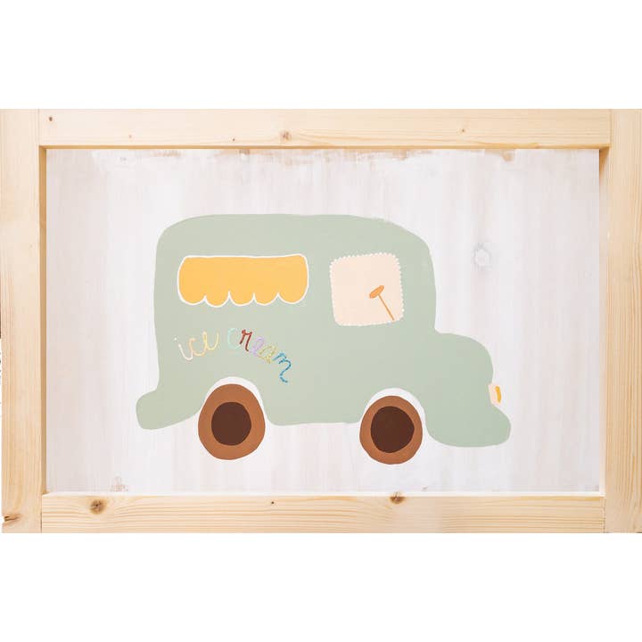 16 x 24 Eiscreme-LKW-Holz-Schild für den Großhandel von love, Holston