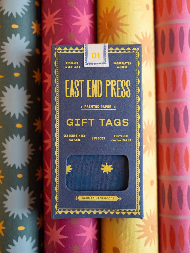 Ensemble d'emballage cadeau et d'étiquettes pour la vente par East End Press