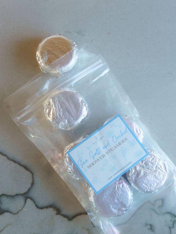 Sel de Mer et Orchidée ~ Vapeurs de Douche pour la vente par Caron & Co Bath and Body