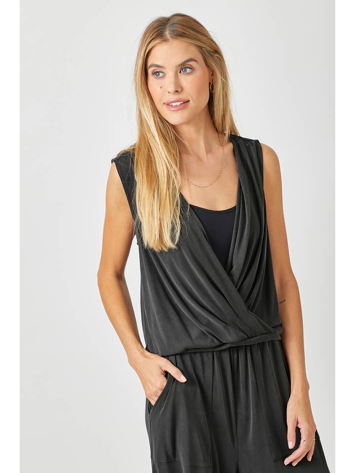 Mystree - Wholesale Blouse - Women's - 60608 Modal Plunging Neck Top18