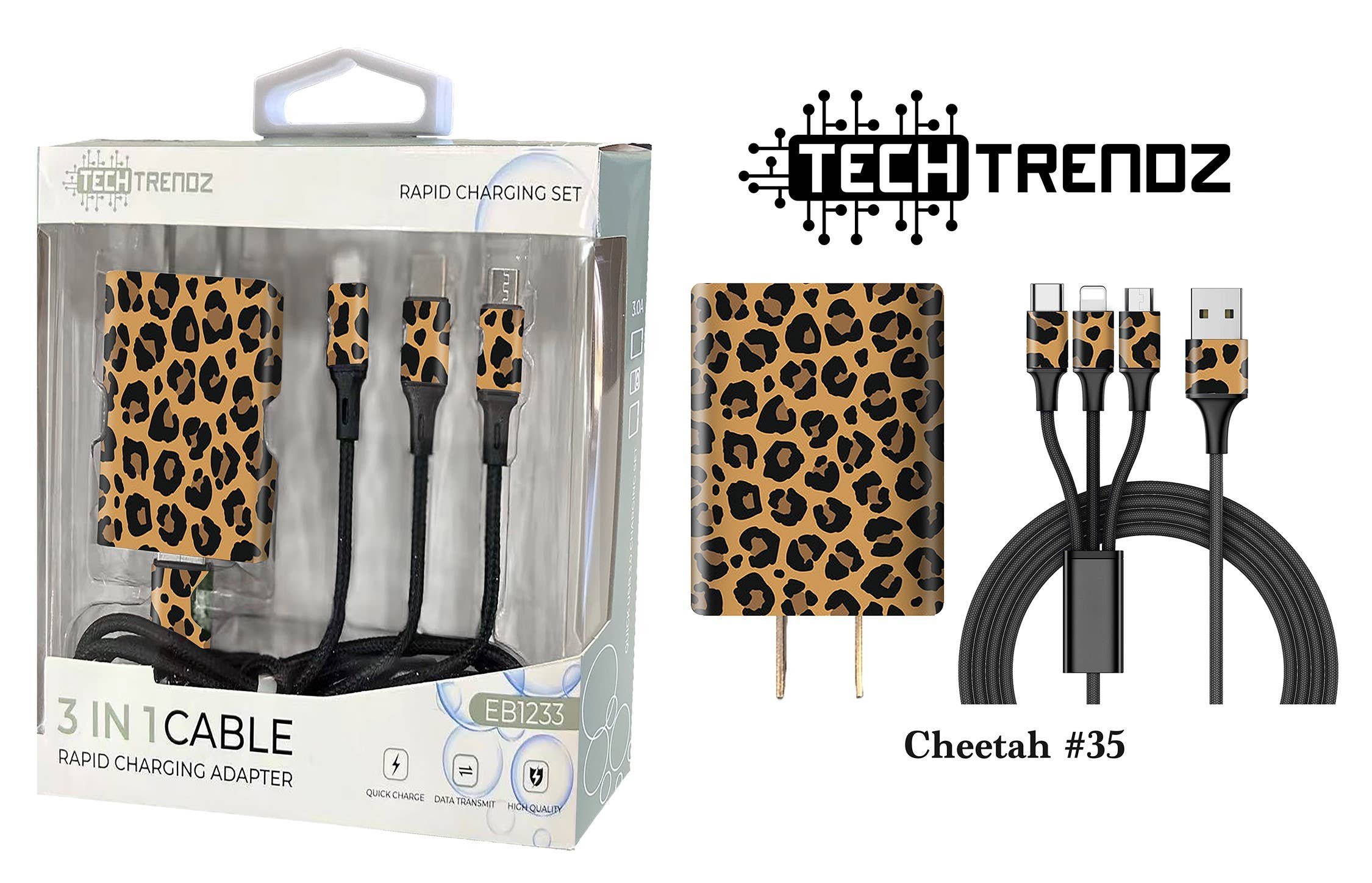 Tech Trendz – wholesale Charging cable – Quick Charging All In One Set22