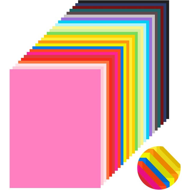 enday - Venta al por mayor Material para manualidades - Papel de construcción, 9 x 12 pulgadas, multicolor, 8 colores (paquete de 96)1