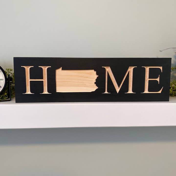 Pennsylvania-Schild „Home“ für den Großhandel von Creative Carpentry of Maine
