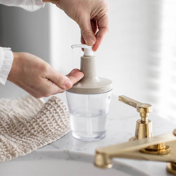 recycled desert sand Soap Dispenser FLOW for wholesale on Faire1